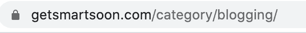 Category URL example