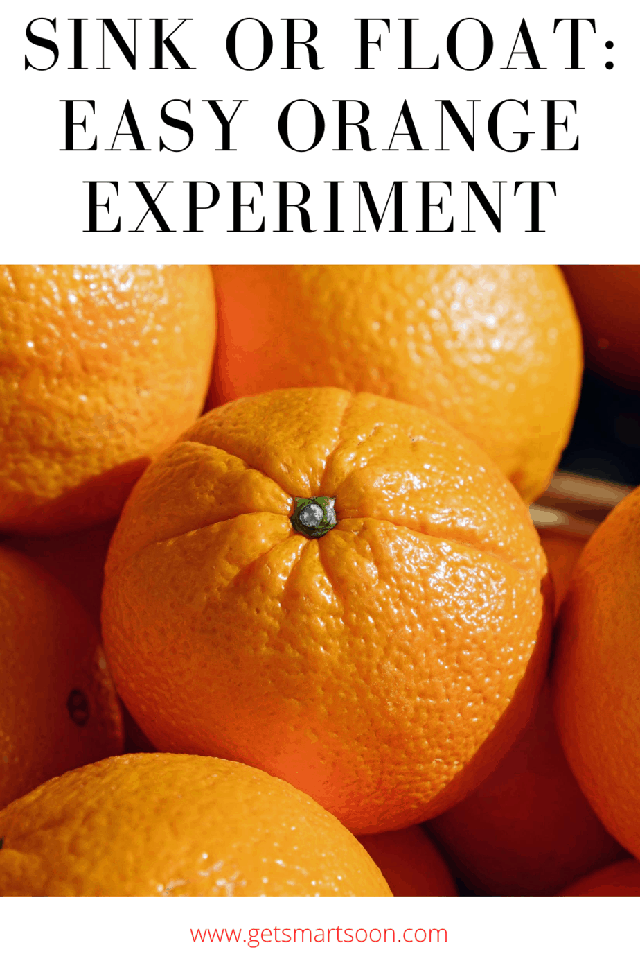 Sink or Float: Orange experiment