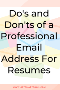 how to put email on resume
