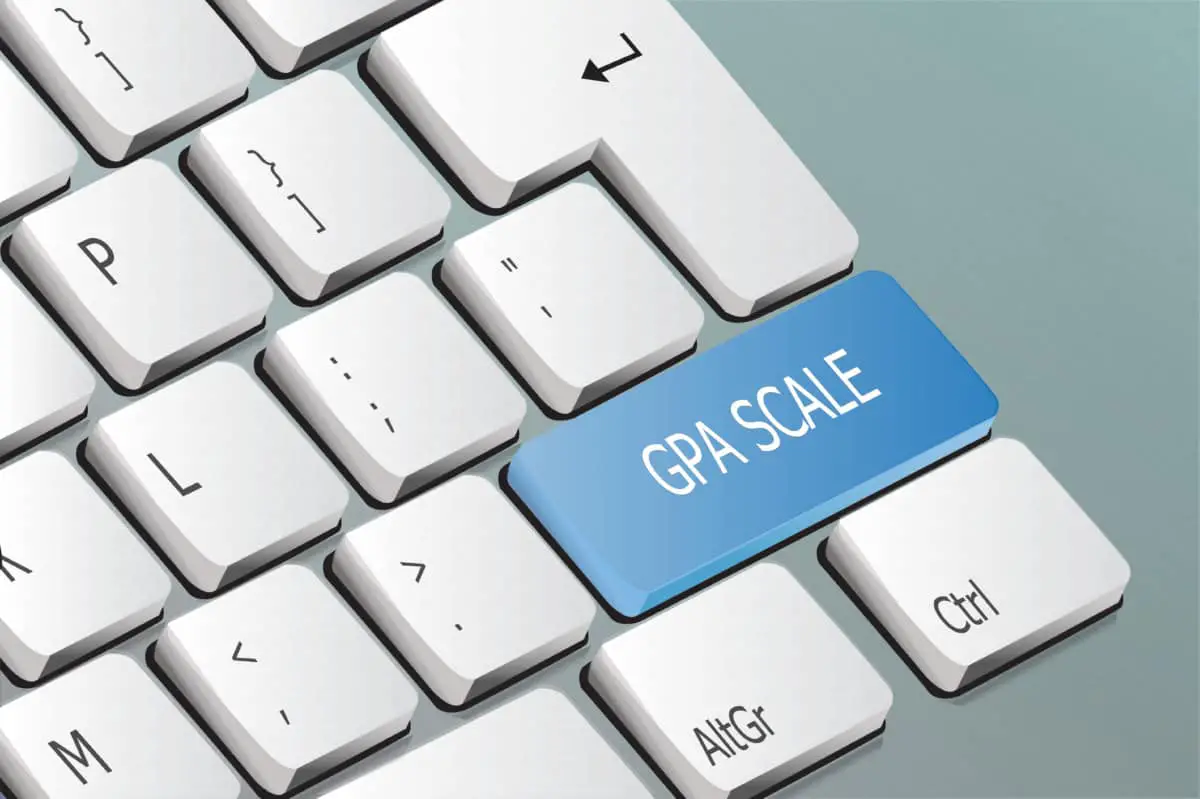 GPA Scale written on the keyboard button