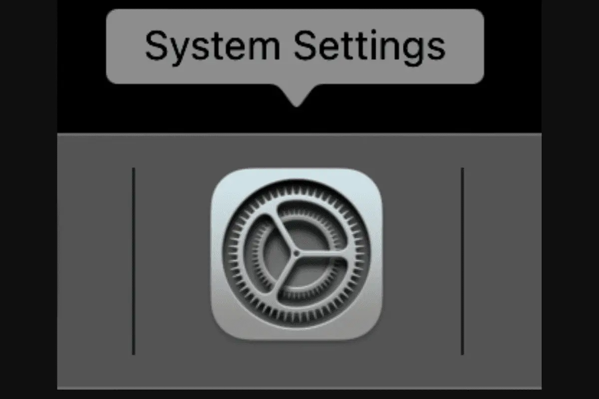 System Settings icon on Mac
